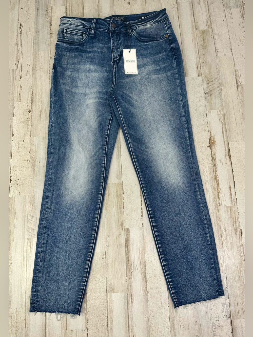 Judy Blue Jeans Womens 9/29 Blue Mid Rise Relaxed Fit NWT